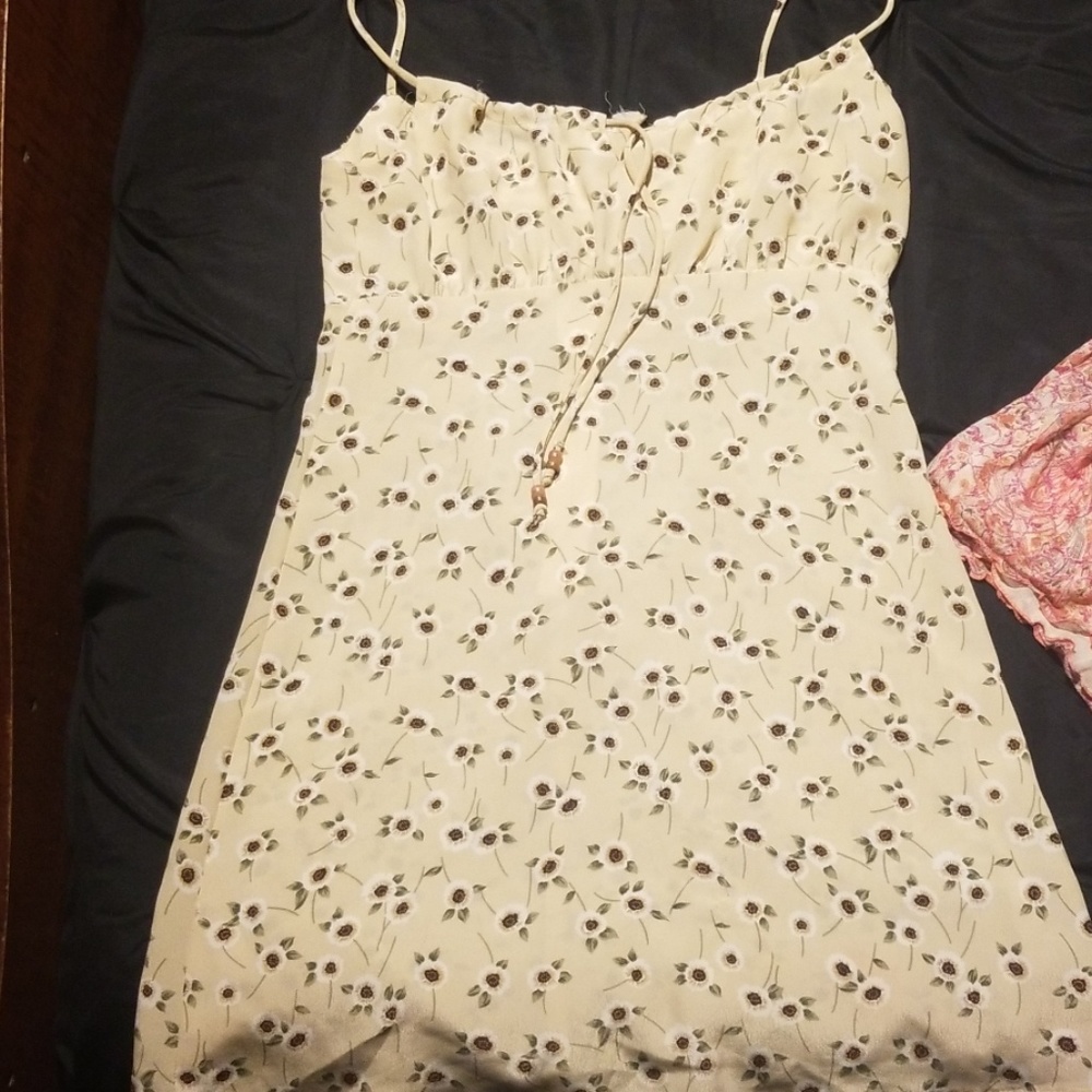 Woven floral dress